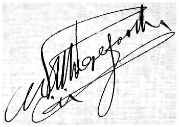 W. Dayton Wegefarth signature